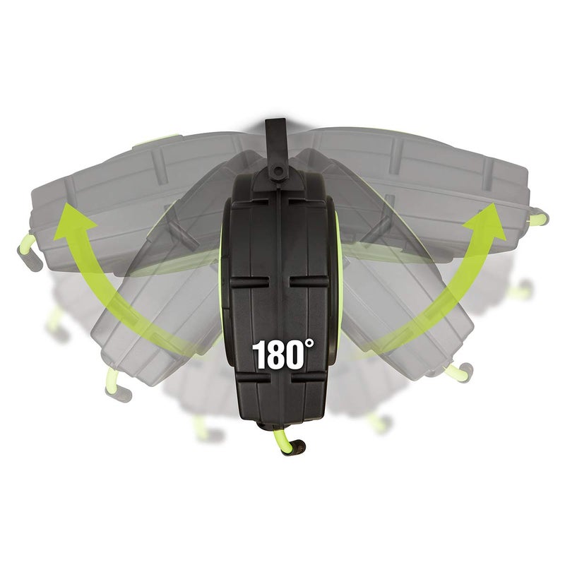 Flexzilla بكرة خرطوم هواء بلاستيكية قابلة للسحب من فليكسزيلا، 3/8 بوصة × 50 قدم، ثقيلة التحمل، خفيفة الوزن، هجينة، زيلاغرين - L8250FZ - Image 4